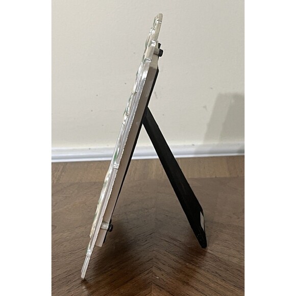 Carr 5x5 Photo Metal Picture Frame Rhinestone Jeweled Enamel Y2K Fairycore - Picture 4 of 8